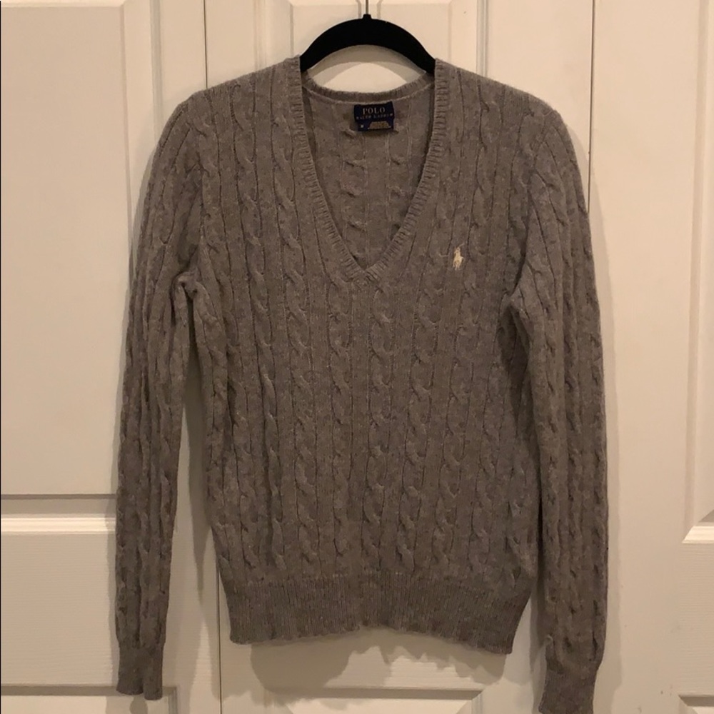 NWOT Cable Knit Polo Sweater